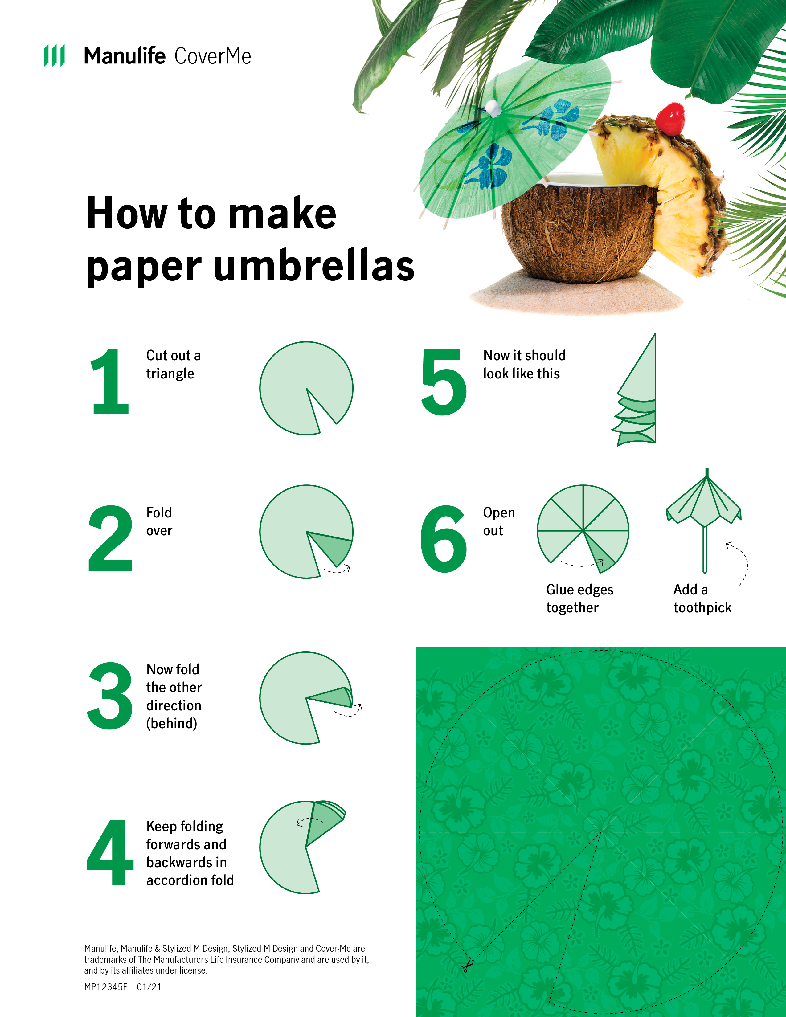 Mini umbrella instructions